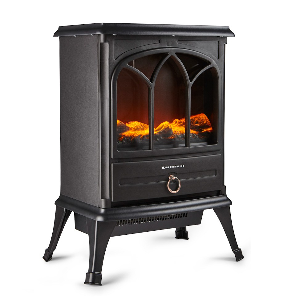 Click to view product details and reviews for Freestanding 1800w Electric Fireplace With Wood Burner Flame Effect Tall 1800w.